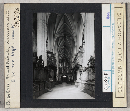 Vorschaubild Breslau (Wrocław): Sandkirche, Innenraum gen Westen, Blick zur Orgel 